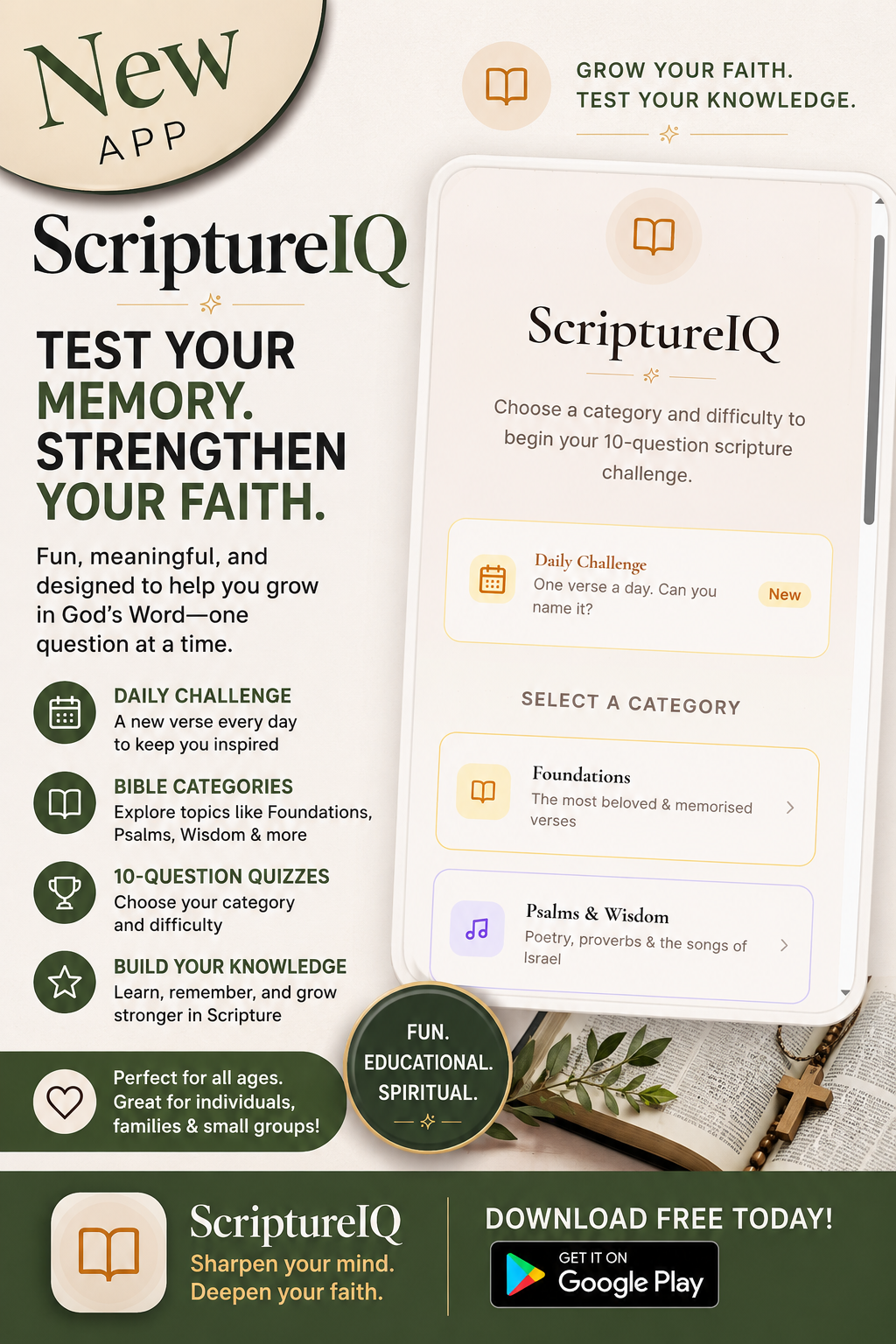 ScriptureIQ Bible quiz app